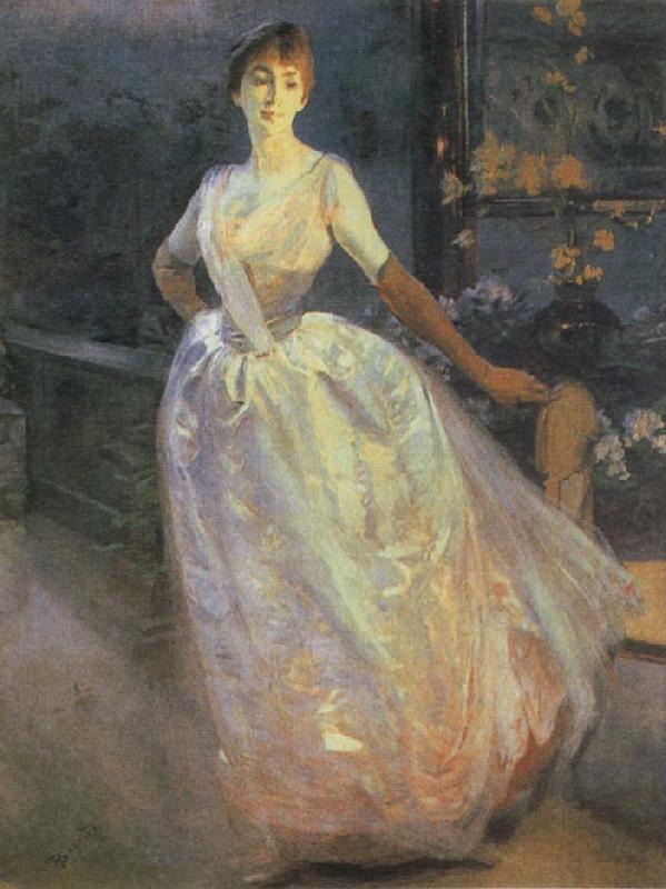 Albert Besnard Portrait of Madame Roger Jourdain